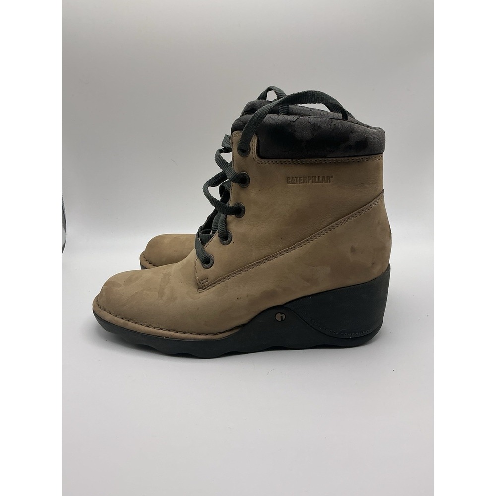 Caterpillar Shahar Women's Boots US 6 Tan Nubuck Lace-Up Ankle